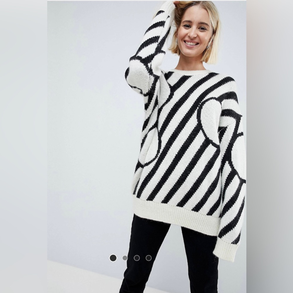 ASOS White Sweater Size 10